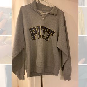 Pitt Grey Quarter Zip